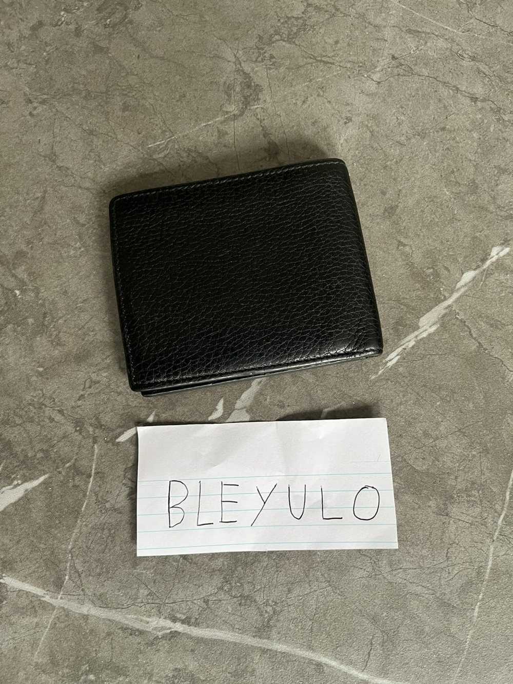 Gucci Vintage Print Bifold Wallet Black Leather - image 3