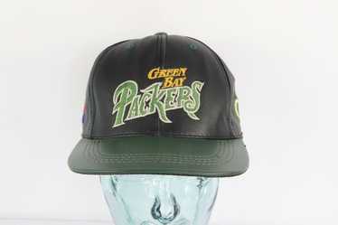 Vintage 90s Green Bay Packers Leather Snapback Hat Cap by Modern USA Made  NFL