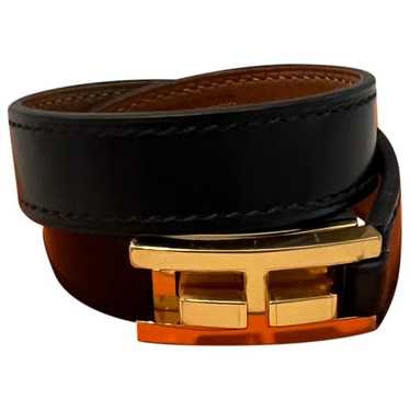 Hermès Drag Double Tour leather bracelet