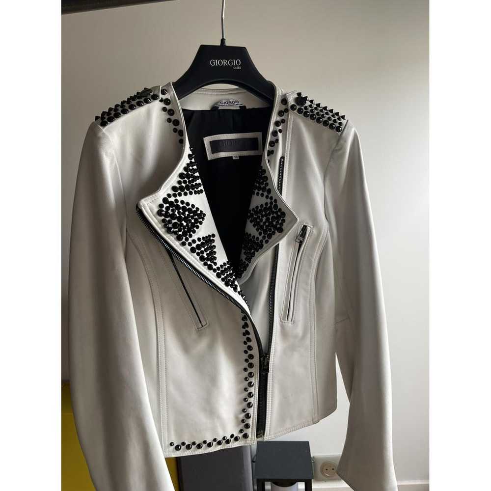 Giorgio & Mario Leather biker jacket - image 7