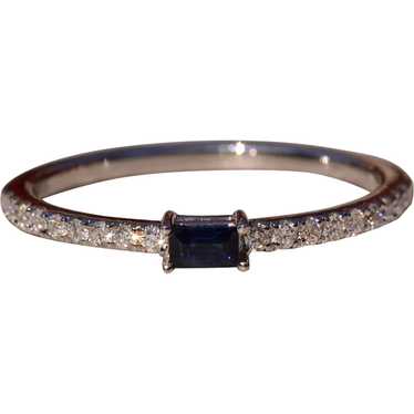 East to West Sapphire and Diamond Petite Band