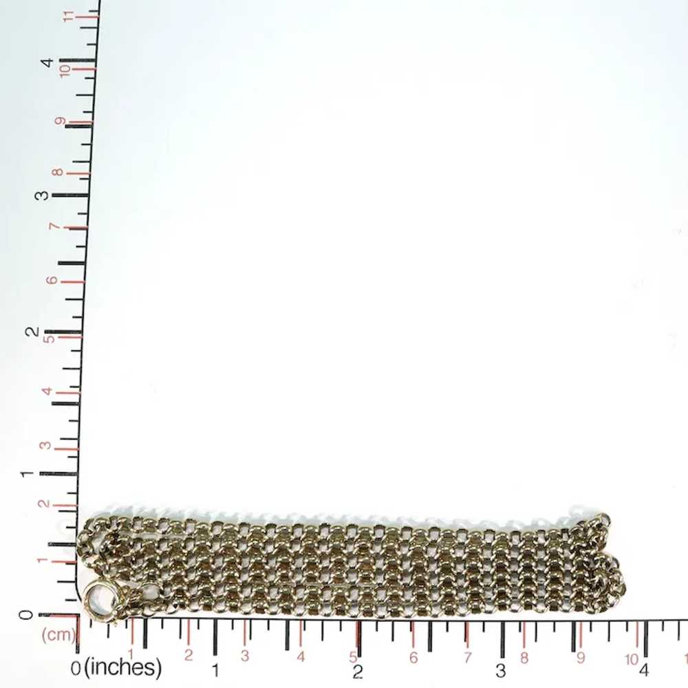 Antique Edwardian 9k Gold 23 inch long Chain Neck… - image 12