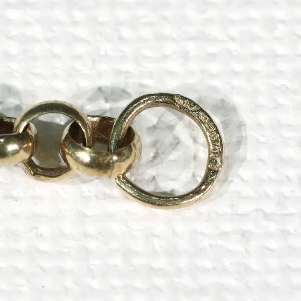 Antique Edwardian 9k Gold 23 inch long Chain Neck… - image 9