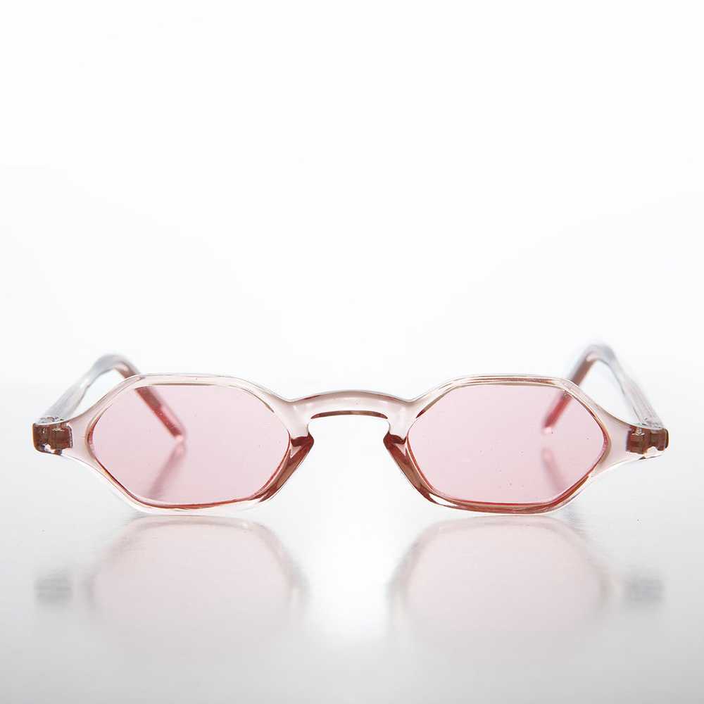 Tiny Hexagon Vintage Sunglasses - Tesh - image 2