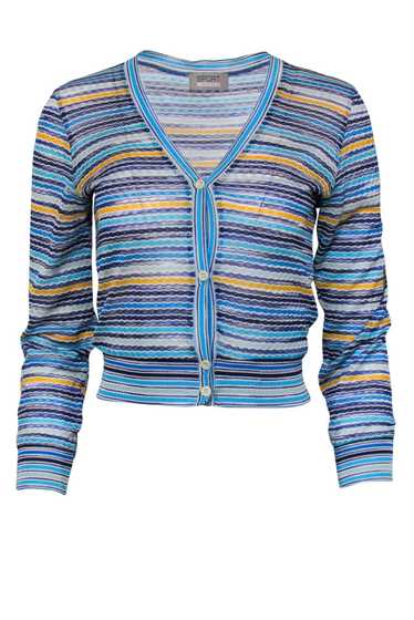 Missoni Sport - Blue & Yellow Chevron Print Croppe