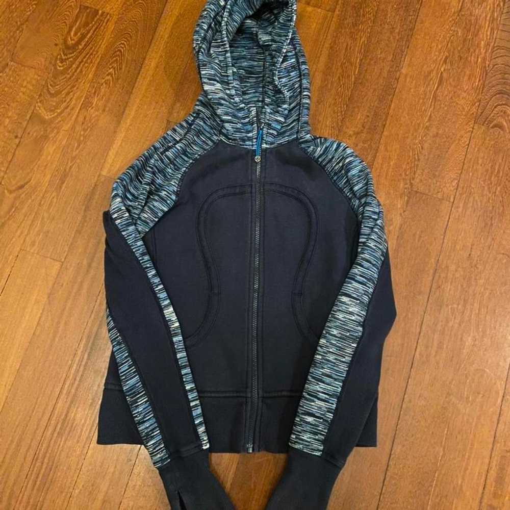 lululemon Navy Stripe Scuba Hoodie (S) - image 4