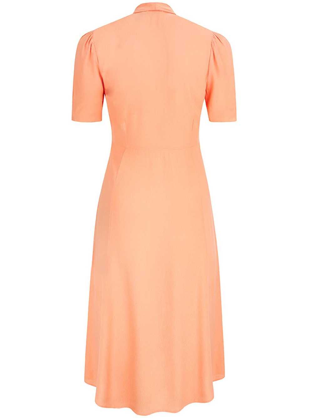 1940s Vintage Matinee Dress in Pan Stik Peach - image 3