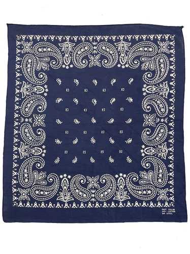 indigo blue vintage handkerchief