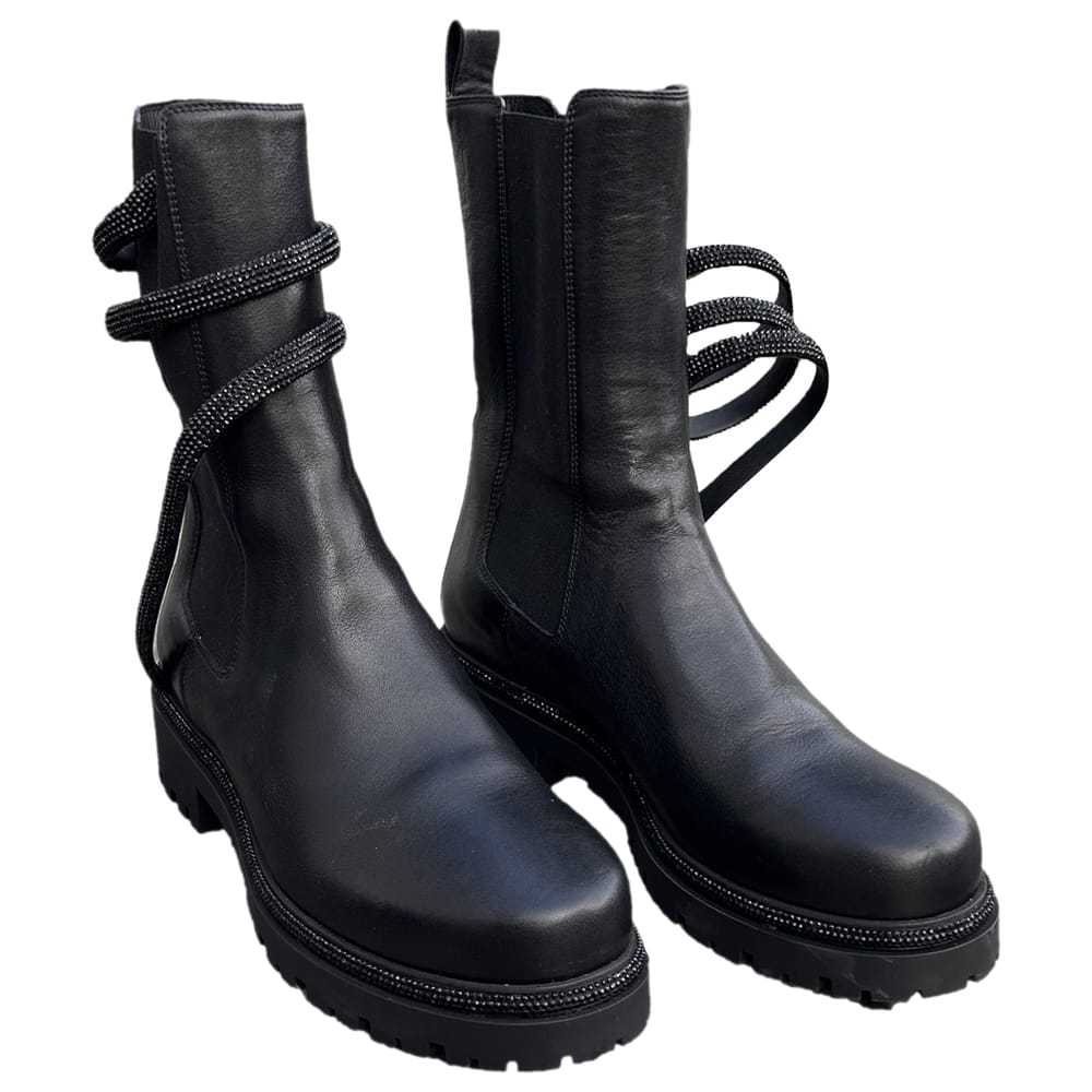 Rene Caovilla Leather biker boots - Gem