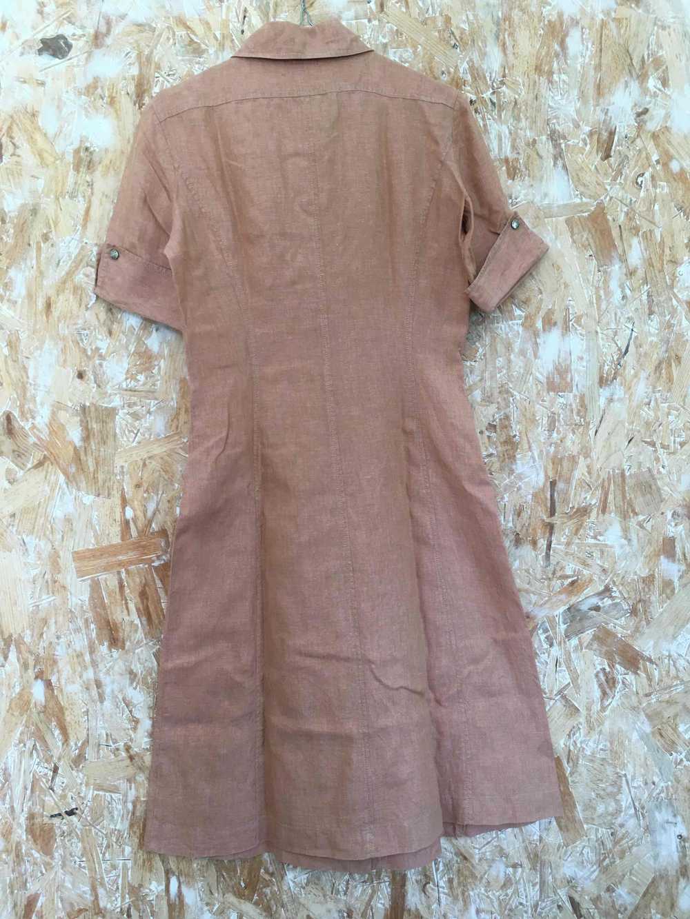 Linen shirt dress - Georges Rech Sport linen shir… - image 2