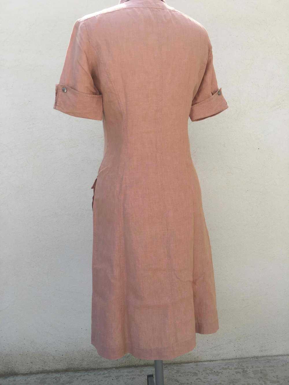 Linen shirt dress - Georges Rech Sport linen shir… - image 5