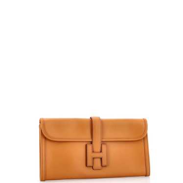 HERMÈS, GLYCINE JIGE ELAN CLUTCH 29CM OF SWIFT LEATHER