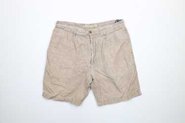 Pleated Chino Shorts, Beige