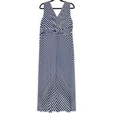 Chicos CHICOS Striped V-neck Maxi Dress Size Large