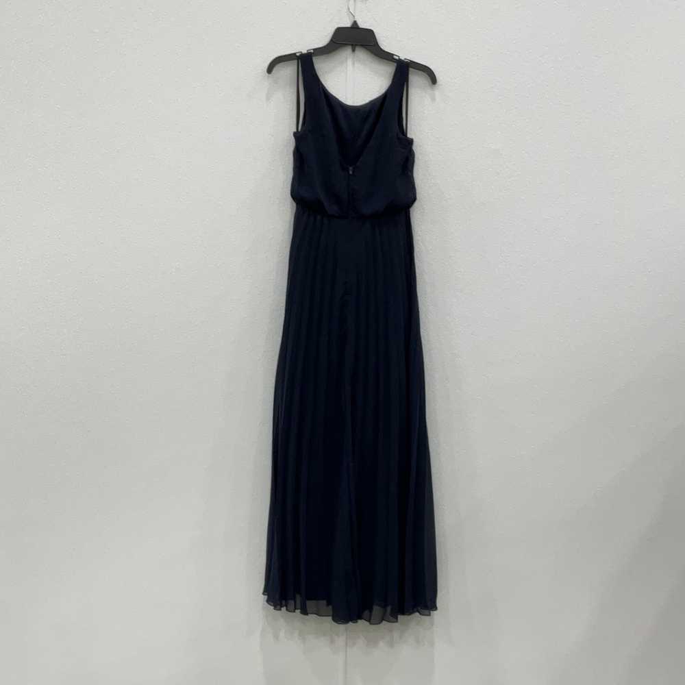 B. Darlin Womens Blue Pleated Sleeveless Round Ne… - image 2