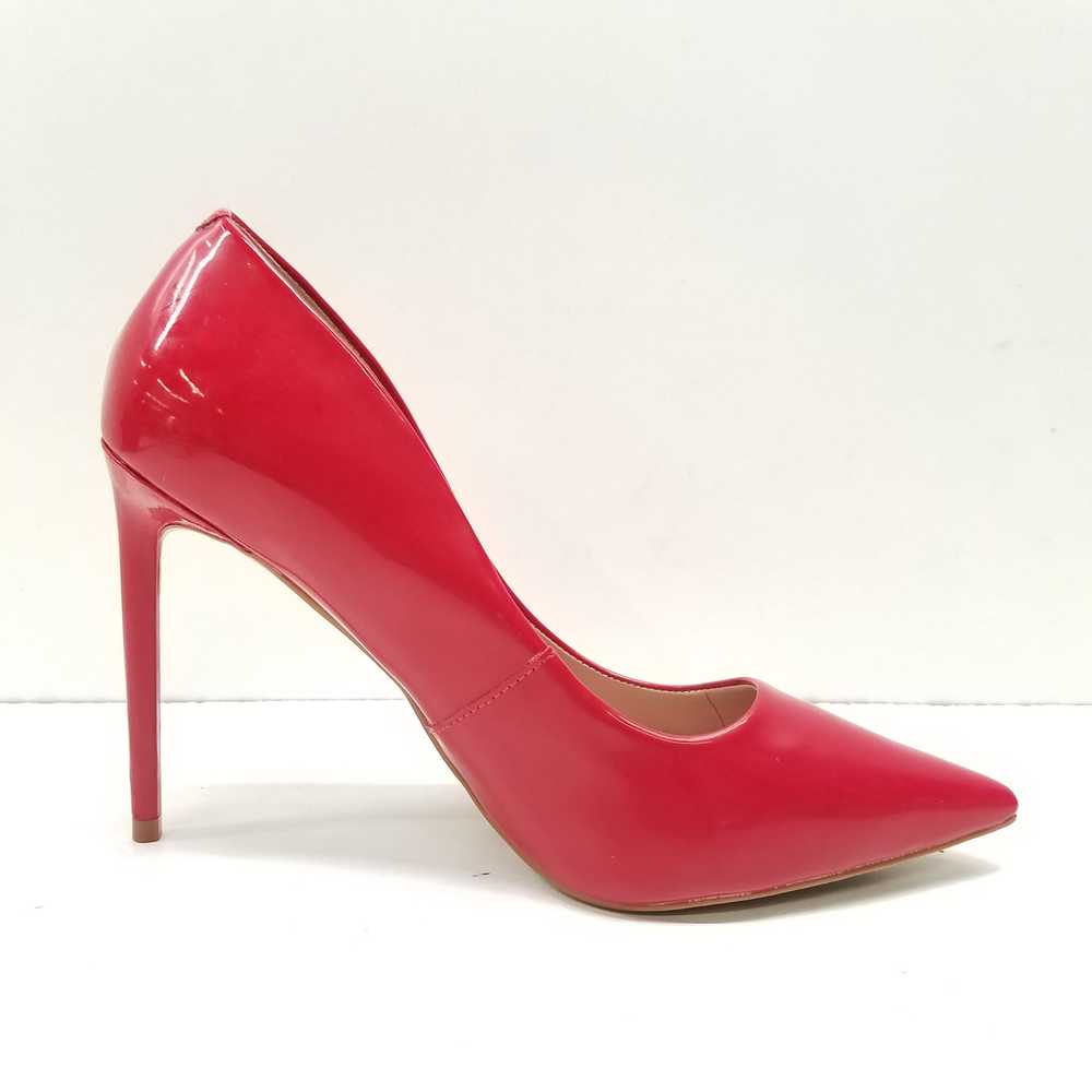 Steve Madden Women's Vala Red Faux Patent Red Pum… - image 1