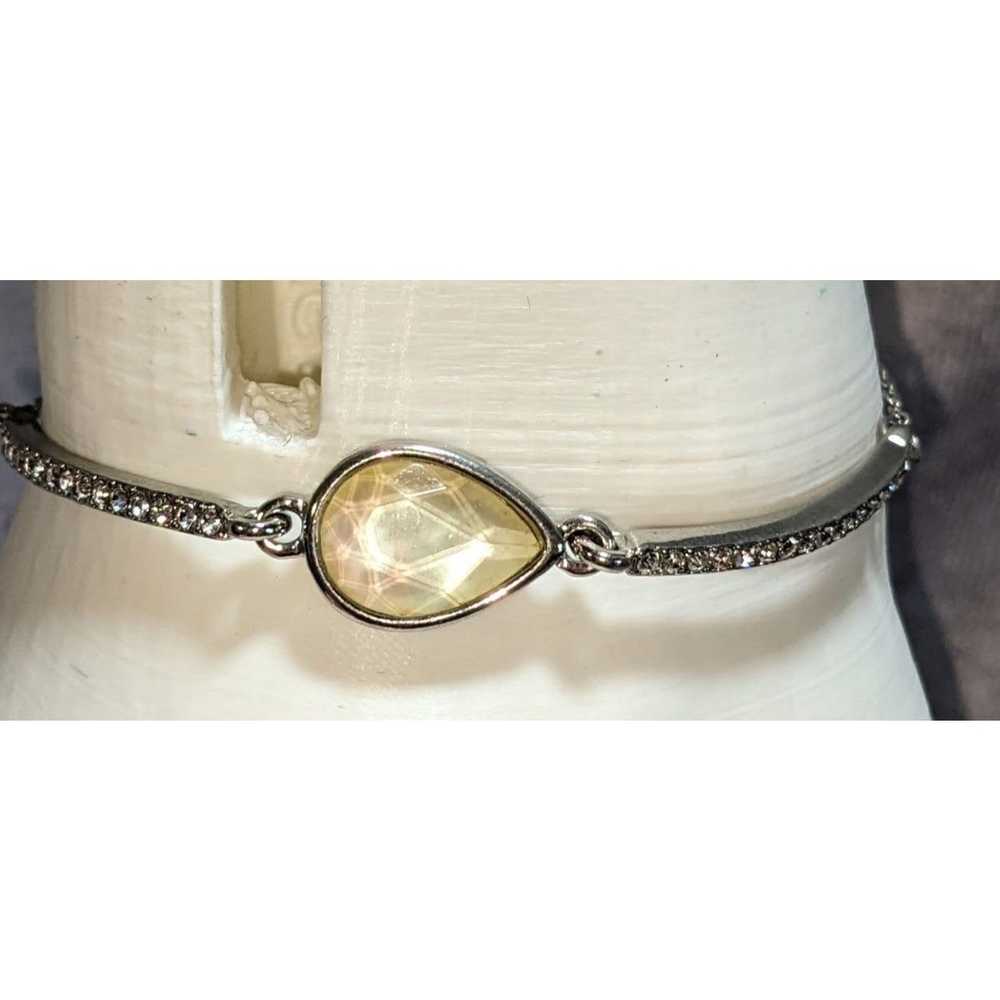 Other Premier Designs Silver Teardrop Gemmed Brac… - image 1