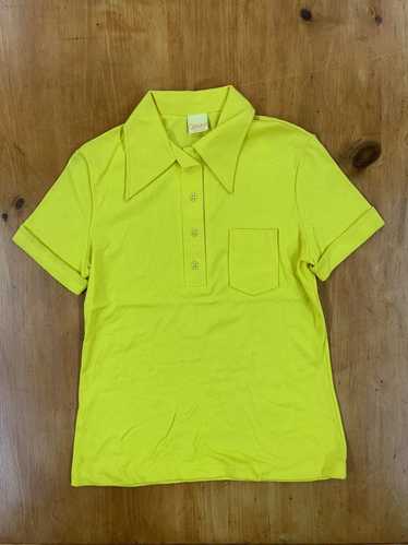 Vintage Vintage Catalina 1990s Yellow Pocket Polo