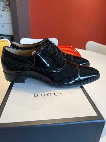 Gucci Gucci vernice Crystal black shoes - image 1