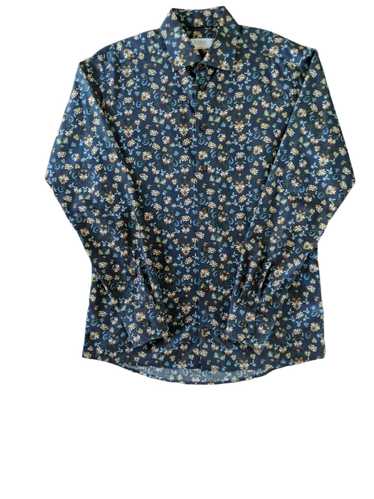 Eton Eton Slim Blue Floral Slim Shirt