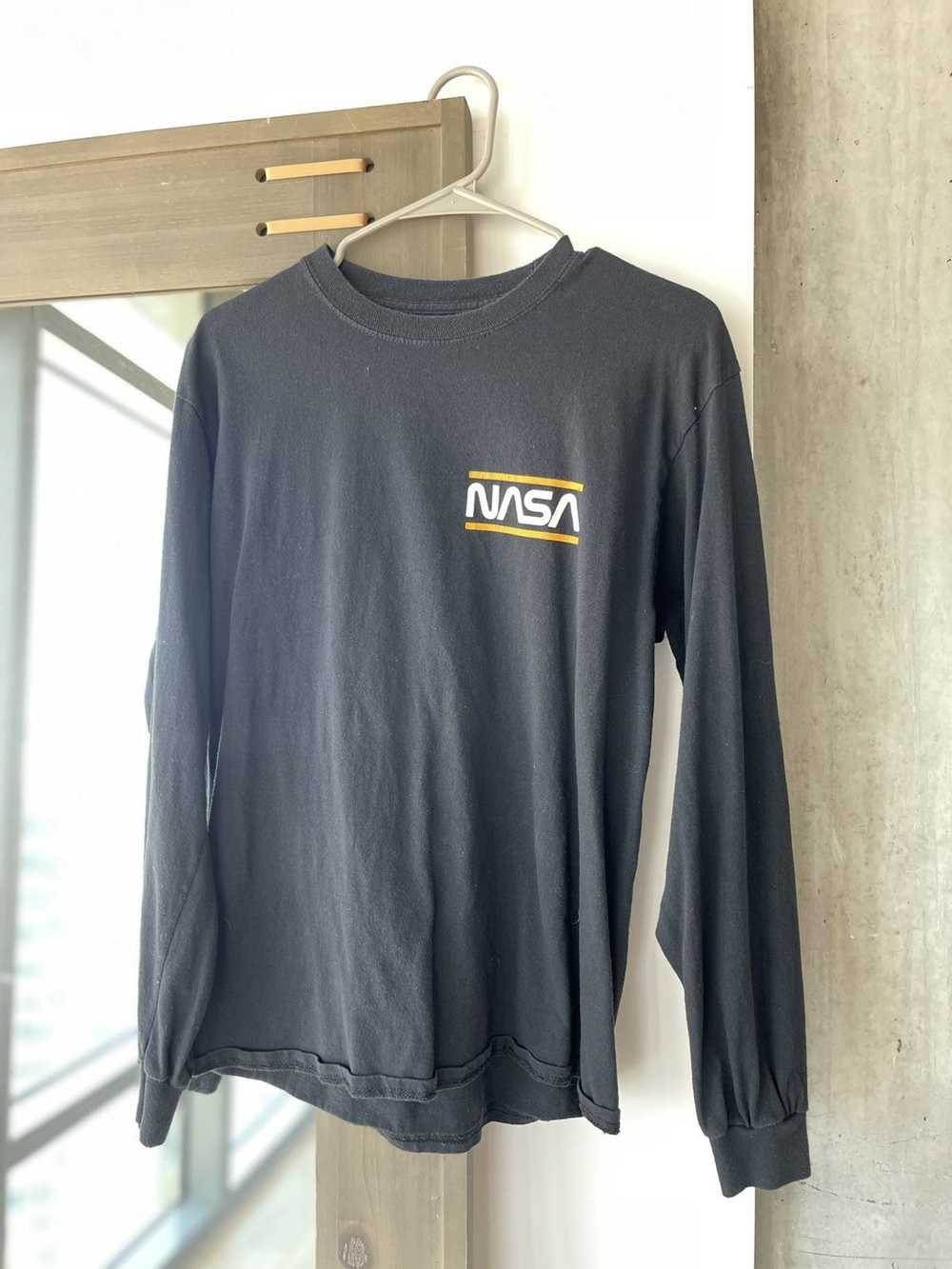 Streetwear NASA Long Sleeve Black T-Shirt - image 1
