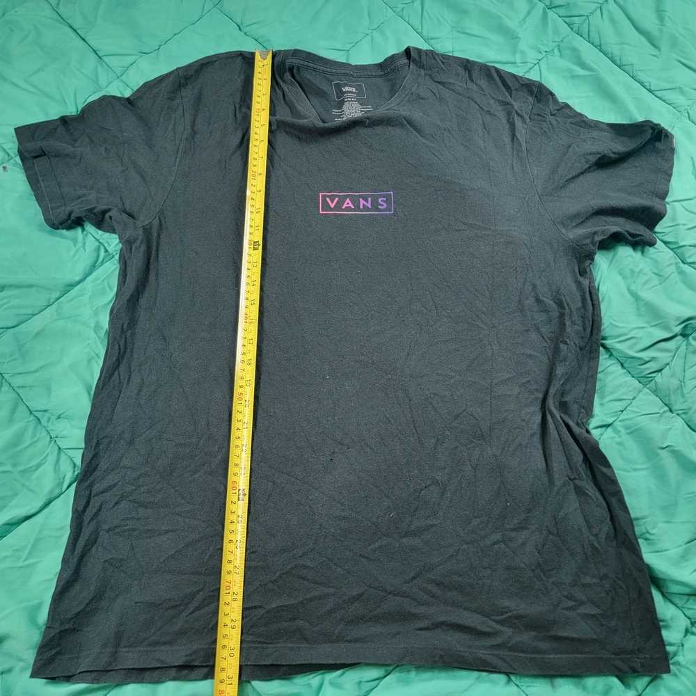 Vans Vans Mens XL Black Short Sleeve T Shirt Slim… - image 7