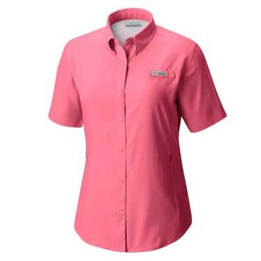 Columbia PFG Pink Short Sleeve T-Shirt Men L Fishing