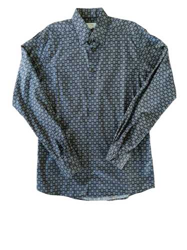 Eton Eton Geometric Slim Brown/Blue Shirt