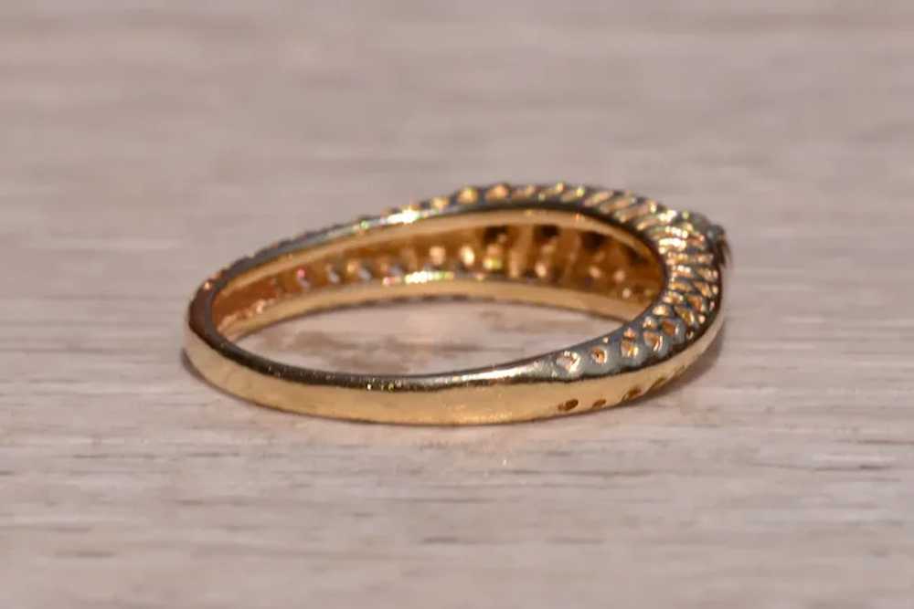 Yellow Gold Filigree Ring with Natural Diamonds - image 4