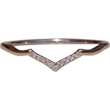 Petite Angular Natural Diamond Band