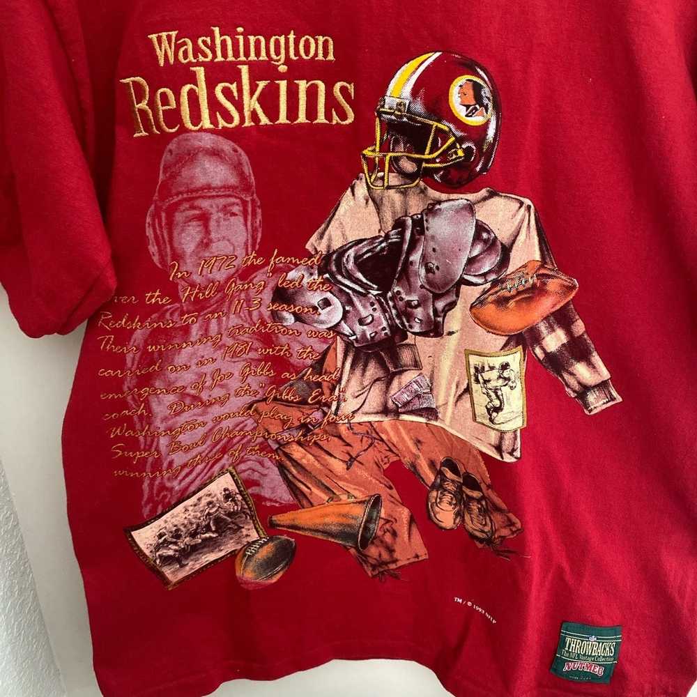 WASHINGTON REDSKINS VINTAGE 1990'S NUTMEG T-SHIRT ADULT LARGE - Bucks  County Baseball Co.