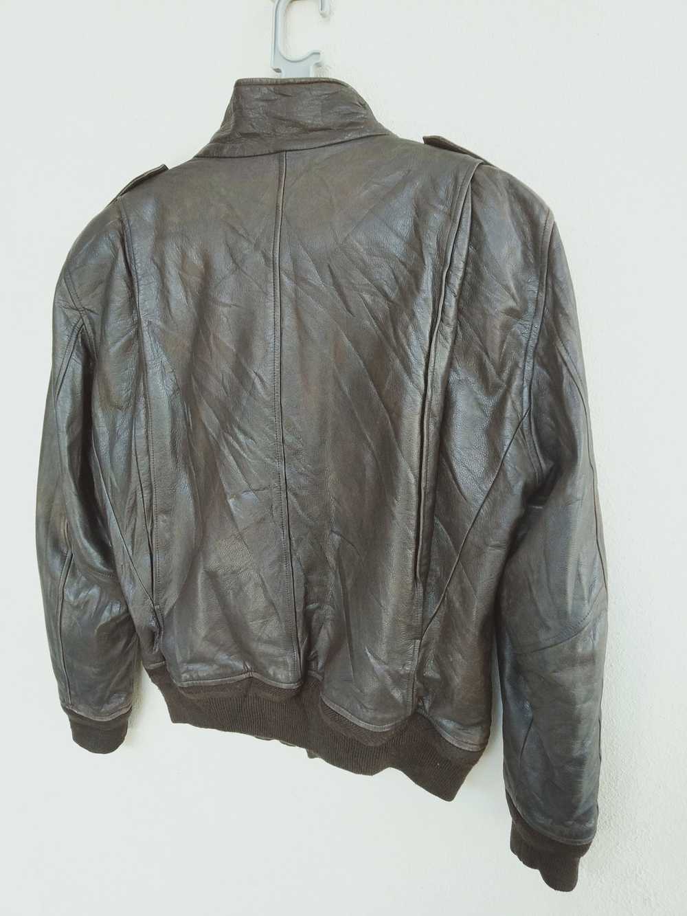 Japanese Brand × Leather Jacket Vintage Bassett W… - image 5