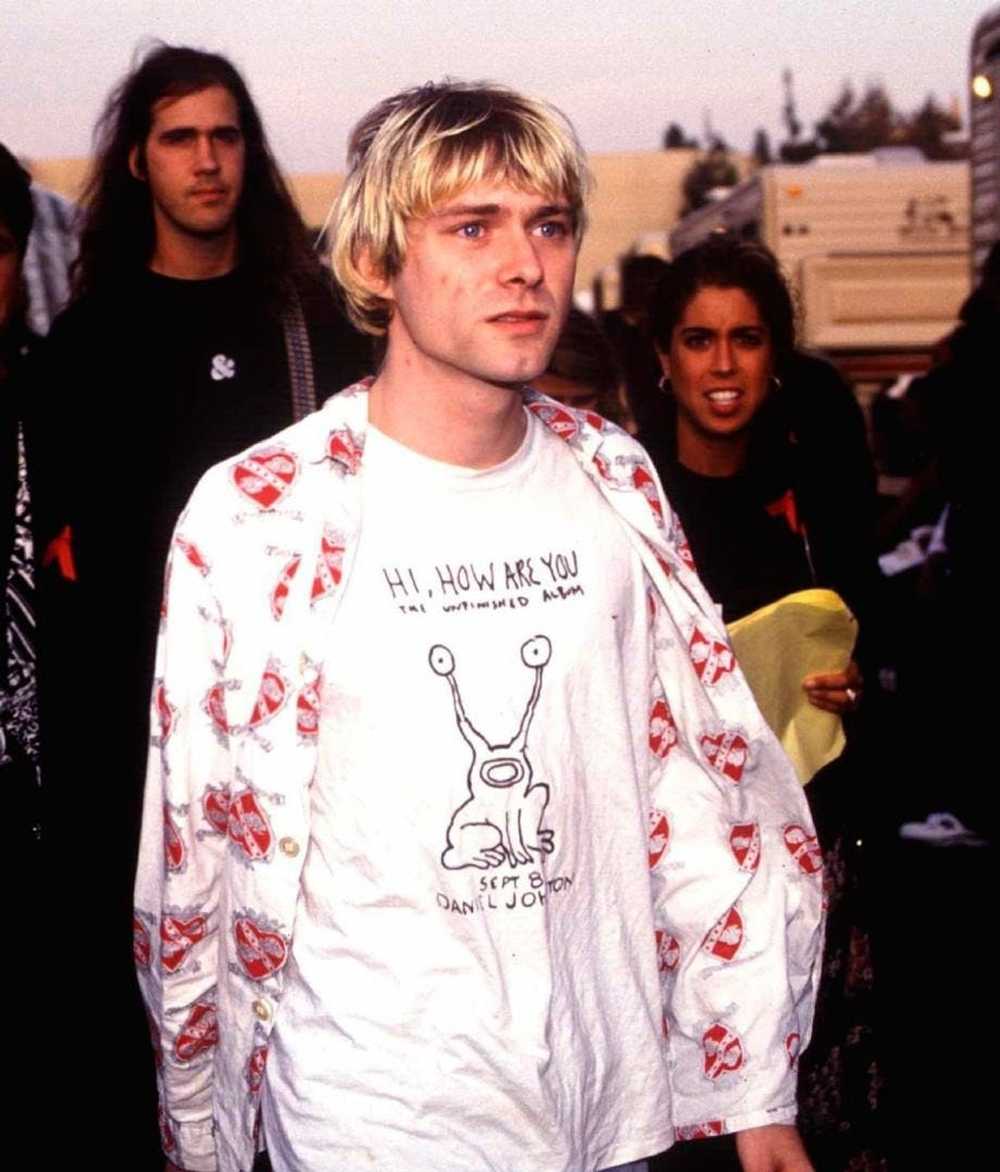 Art × Very Rare × Vintage Kurt Cobain wearing a H… - image 1