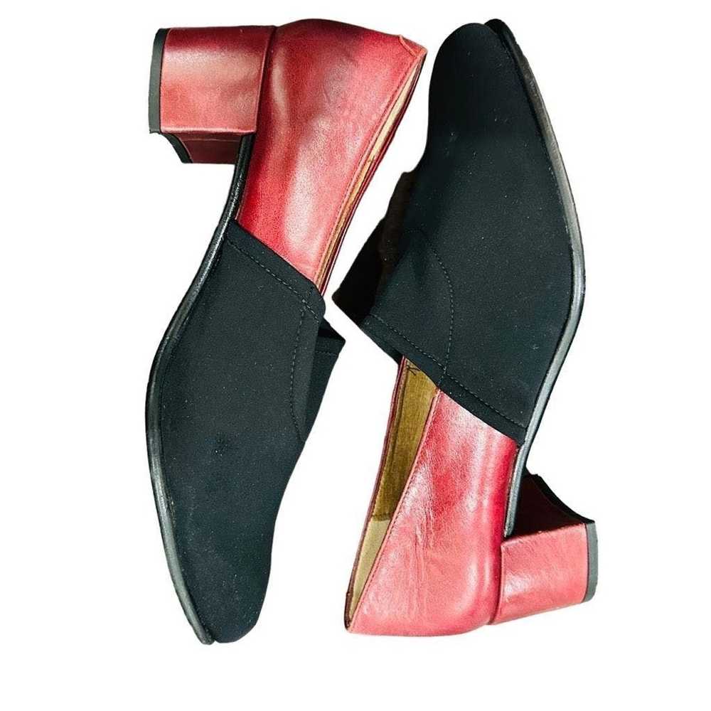Other ABOUT ARIANNE Red Black Leather Block Heel … - image 8
