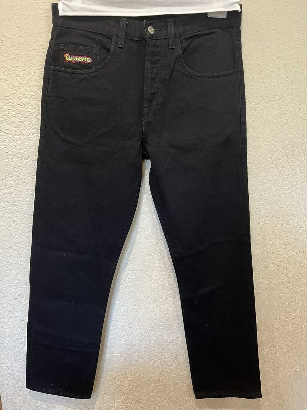 Supreme Supreme Denim Skate Jean black pant f/w 2… - image 1