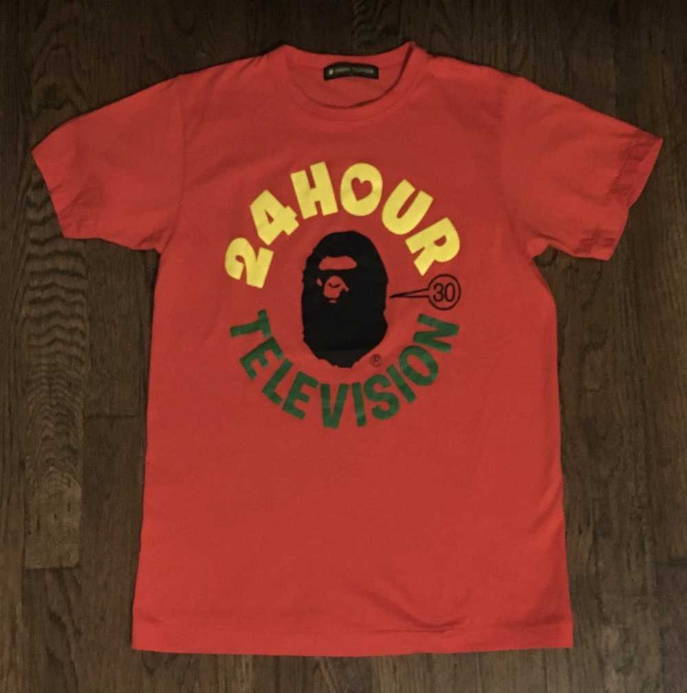 Bape Bape 24 Hours Television Tee - image 1