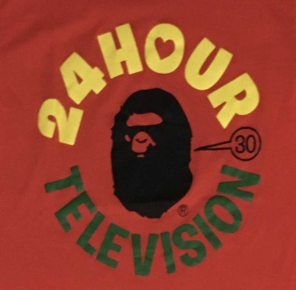 Bape Bape 24 Hours Television Tee - image 3