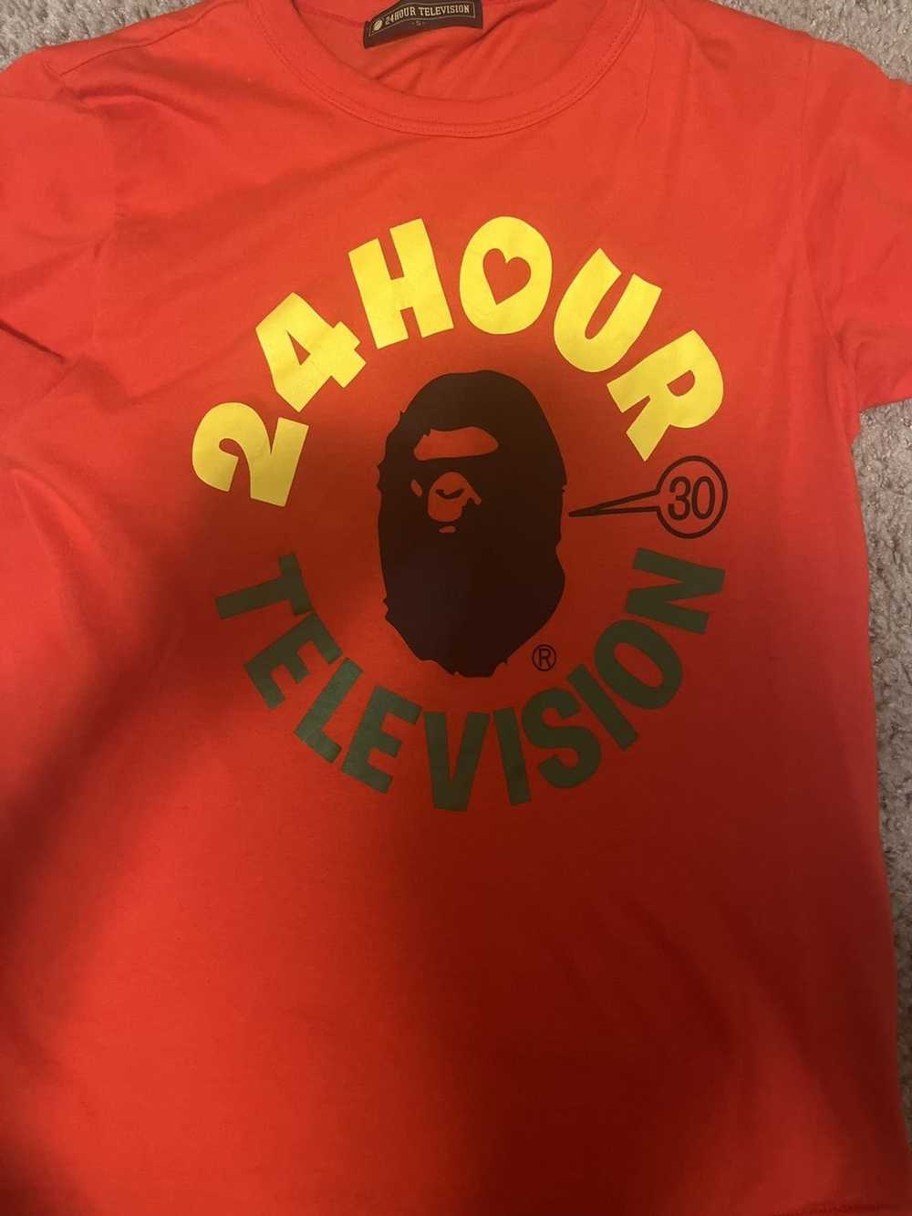 Bape Bape 24 Hours Television Tee - image 5