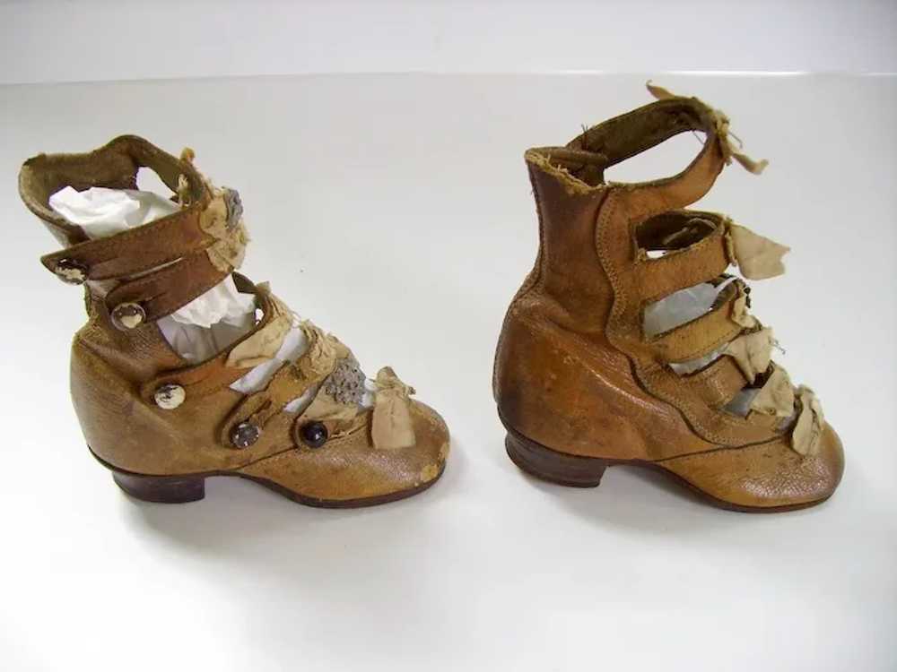 Antique Victorian Childs/Doll High Top Straps But… - image 6