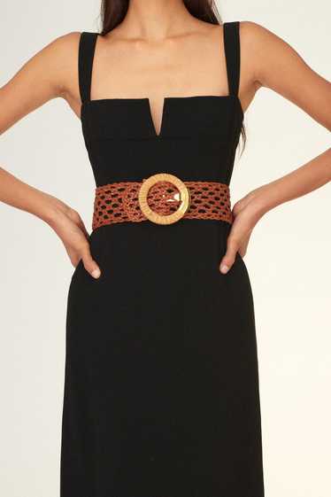 Braided Leather Lattice Belt