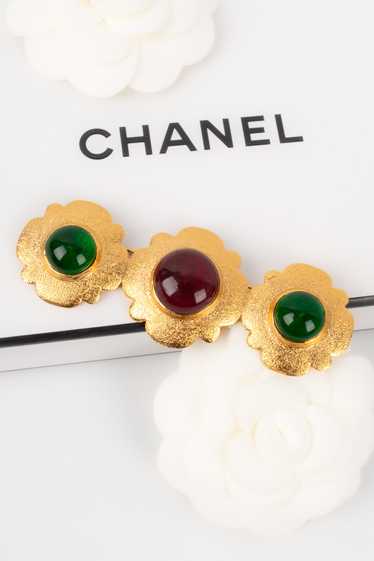 Chanel golden brooch 1980s