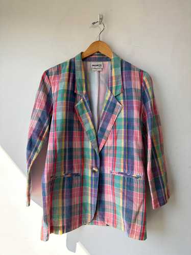 Vintage Paquette Plaid Blazer