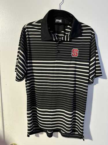 Ping Ping NC State Black Striped Polo - L