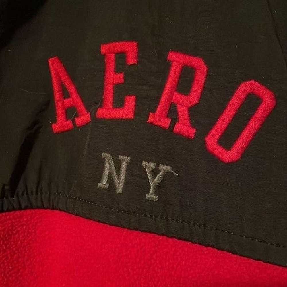 Aeropostale Aeropostale red fleece jacket with bl… - image 2