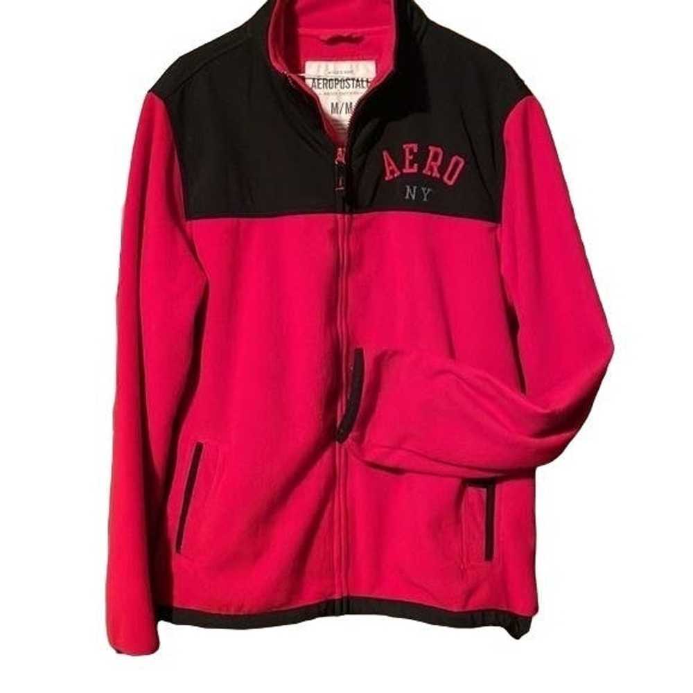 Aeropostale Aeropostale red fleece jacket with bl… - image 4