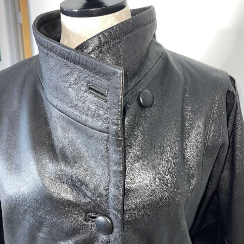 Vintage Vintage 1980s Womens Leather Moto Jacket … - image 7