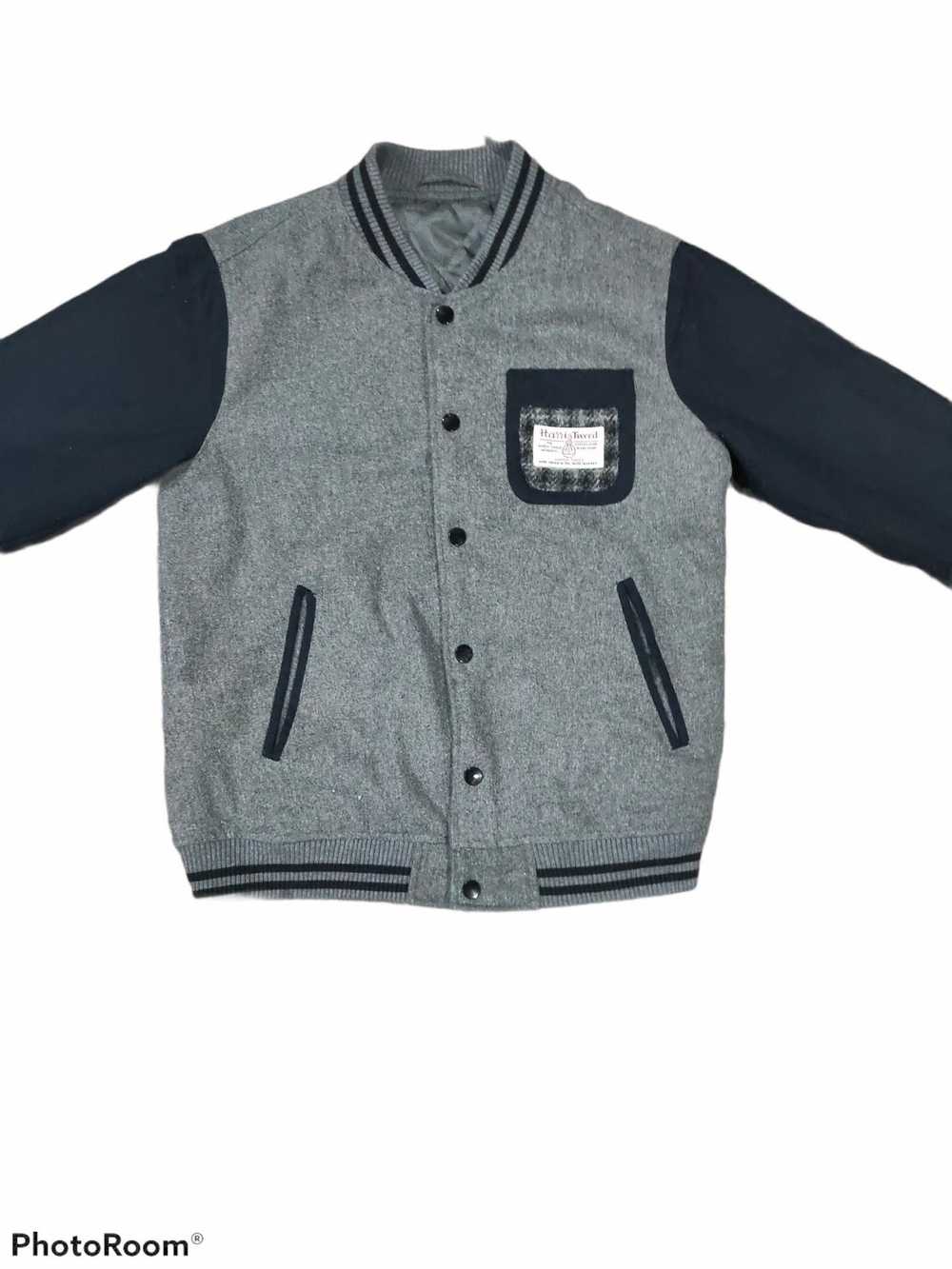 Designer × Harris Tweed × Varsity Jacket Varsity … - image 1