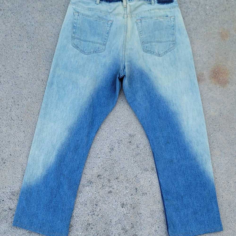 Old Navy Custom Spray Painted Denim Jeans BELL Be… - image 4