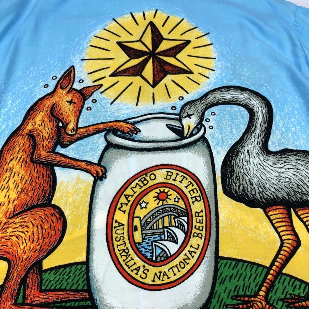 Mambo Mambo Australian Beer Tree 100% Rayon Shirt - image 7