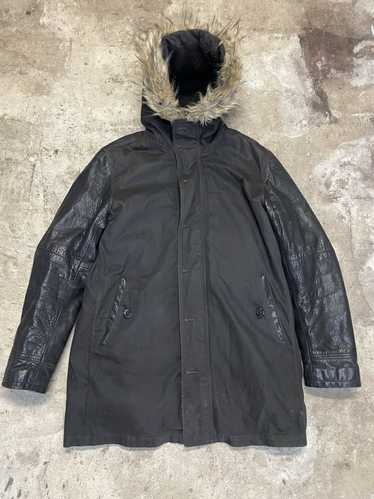 John Varvatos FAUX LEATHER JOHN VARVATOS PARKA